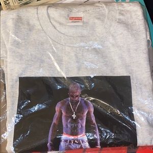 Supreme Tupac Hologram Tee Ash Grey - SS20